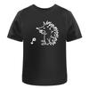 Hedgehog Smelling Flower' Cotton T Shirt Ta034494 - Men's Summer Cotton Graphic Tee
