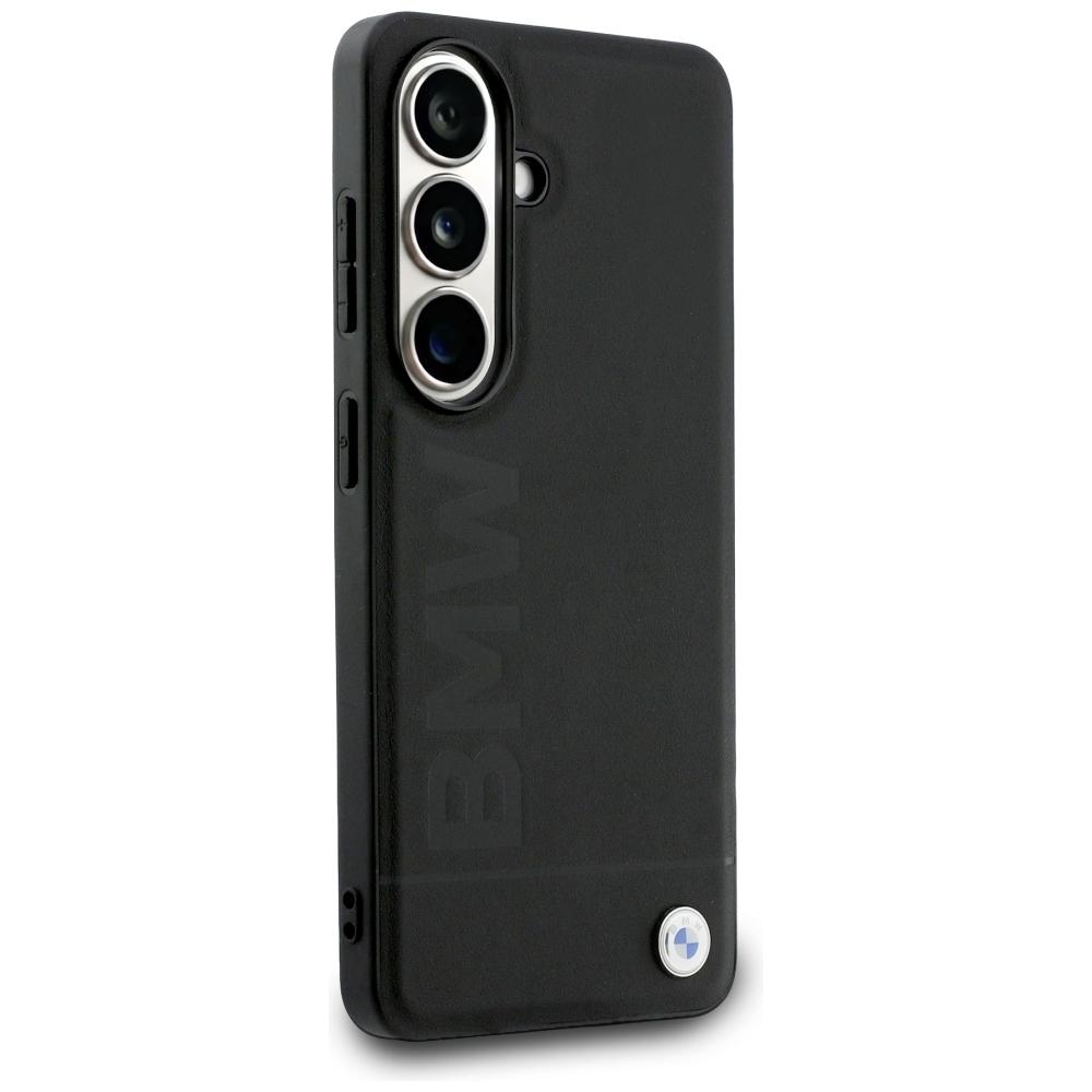 BMW Leather Hot Stamp MagSafe Case for Samsung Galaxy S26+ Black