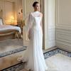 French Suspender Light Wedding Dress 1011 New Bridal Morning Gown Women's Satin Going Out Yarn Light Luxury Niche Engagement Evening Dress