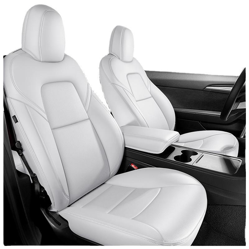 Sätesöverdrag i äkta läder för Tesla Model 3/Y