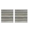 2 Pcs Peel And Wood Grating Stripe Stick Backsplash Tile Self-Adhesive Wallpaper Faux