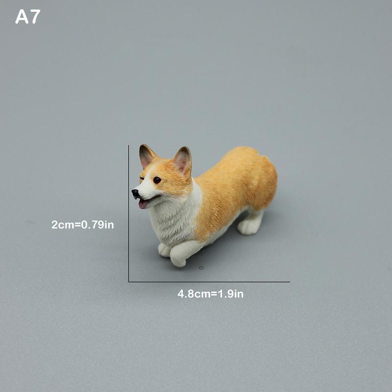 Simulation Corgi Hund Auto Armaturenbrett Dekoration Niedlicher Hund Auto Armaturenbrett Dekoration Ornament Harz Hund Figur Heim Büro Deko