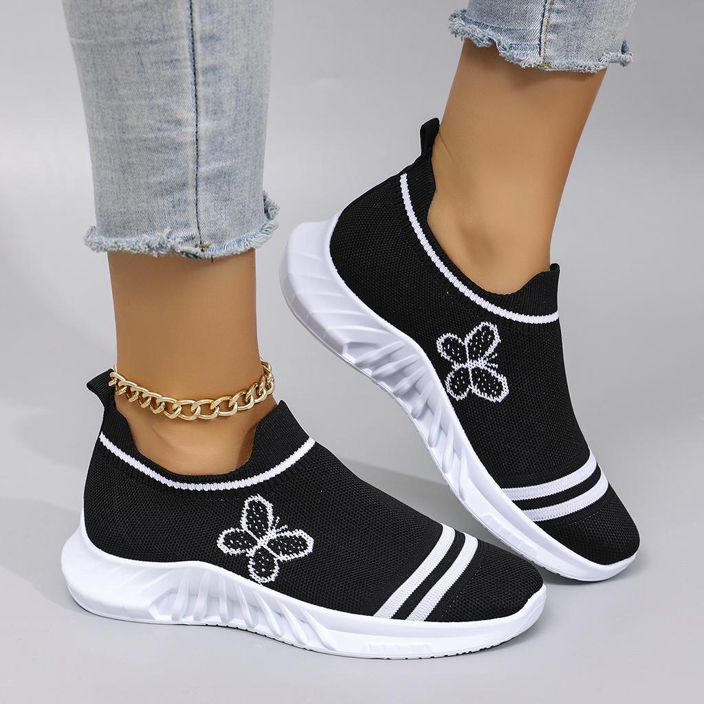 Frühlings Damen Bequeme, Atmungsaktive, Leichte und Verschleißfeste Freizeitschuhe mit Weichen Sohlen zum Hineinschlüpfen für Faule