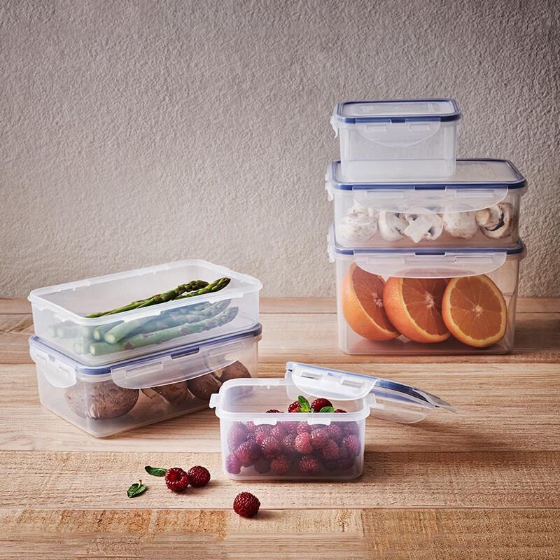 LOCK&LOCK Plastic Airtight Food Storage Container 4-Piece Set