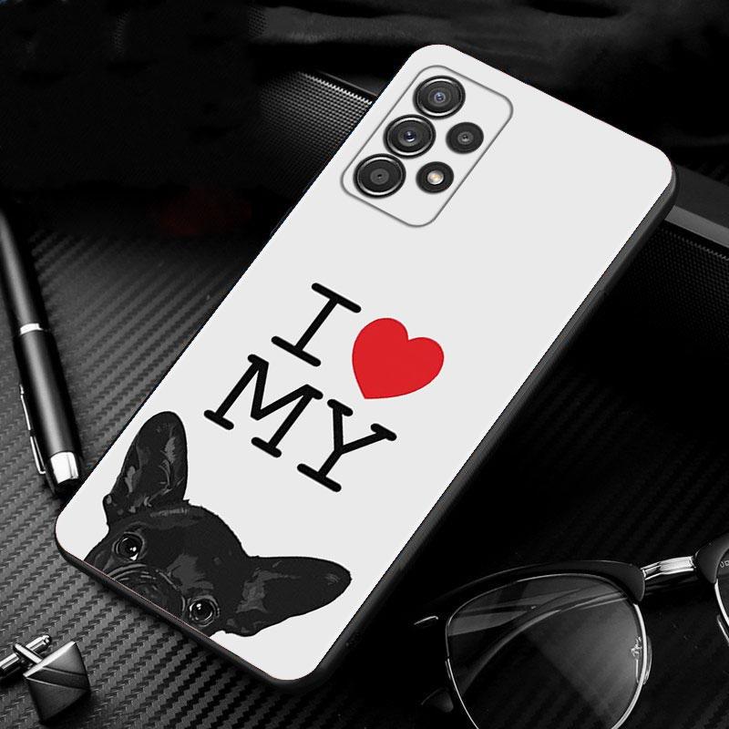 Silicone Case For Samsung Galaxy A51 A12 A21s A71 A52 A31 A32 A02s A72 A11 A41 A22 A01 A51 5G A02 F42 Cover French Bulldog