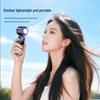 Portable High-Speed Cooling Handheld Fan with Strong Airflow, Long Battery Life, Foldable Neck, Digital Display, and Ice Pack Feature