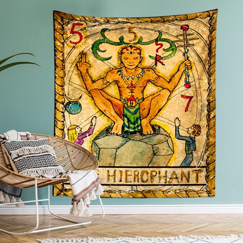 Retro Mural Pattern Tapestry Home Wall Decoration Tapestry Office Living Room Tapestry