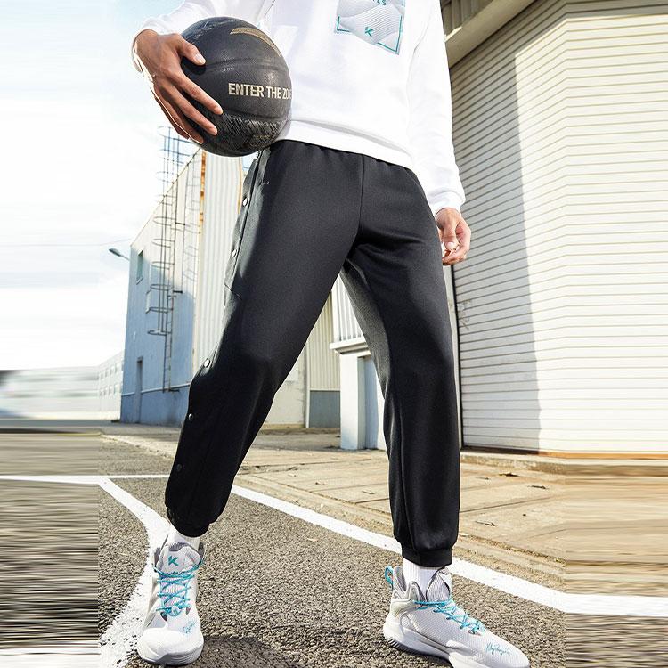 Anta Basketball Collection Knitted Sweatpants Men's Black 152211310-1