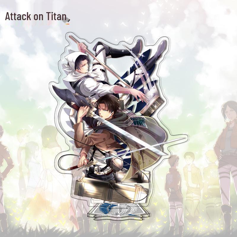 Attack on Titan Anime Acrylic Standee - Cute Cartoon Character Ornament