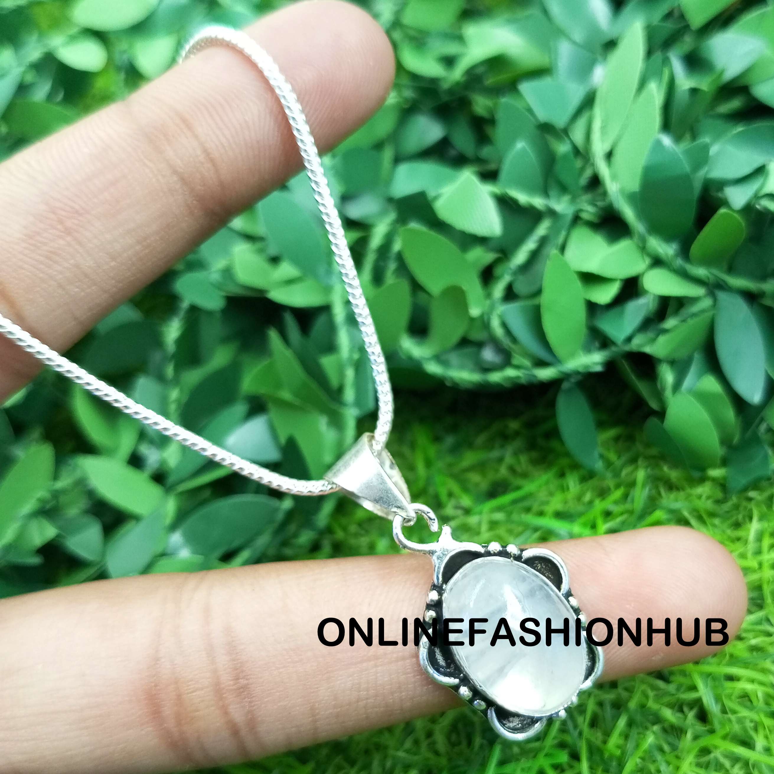 

Розовый кварц, драгоценный камень, серебро 925 пробы, ожерелье, цепочка, кулон, ювелирные изделия NST-NC13