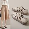 Leather Women Shoes Summer Non-slip Mommy Shoes Women Flats Fashion Ladies  Sandals Woman Walking  Shoes