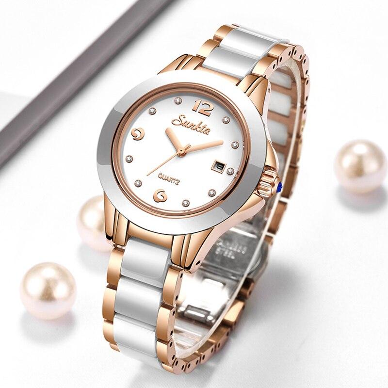 Orologio da Donna alla Moda Oro Rosa Orologi Bracciale da Donna Ragazza Reloj Mujer Nuovo Orologio Creativo Impermeabile Data Ora Donna