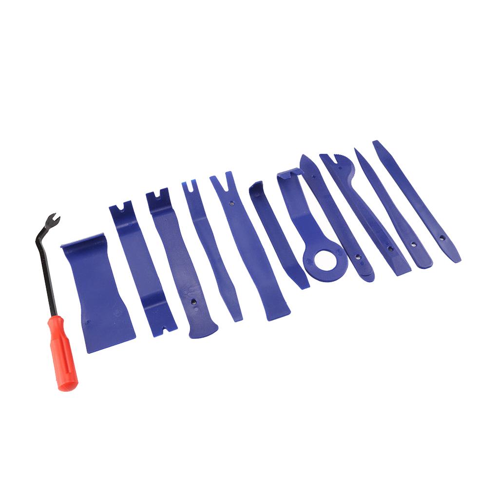12pcs/set Car Trim Radio Door Panel Removal Tools Plastic Fastener Remover Plier Rivet Pry Kit