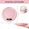 Intelligent three-level adjustment with 55°constant temperature heating coaster,evenly heated,use for office,apartment,camping