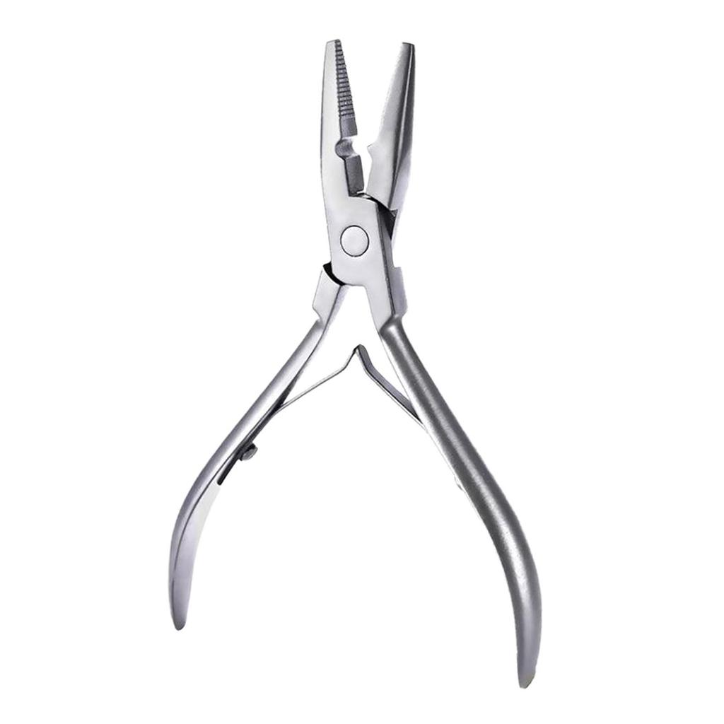 Hair Extension Pliers Clamping Tool Multi Functional Stainless Steel Hair Extension Tool Beads Closer Tool for Beauty Salon