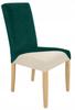 Bottle Green Velvet Elastic Chair Cover [21Wd]