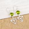 Wonderful Peridot Earrings Gemstone Jewelry, 925 Solid Sterling Silver Earrings, Handmade Jewelry Birthstone Earrings, Gift For Him