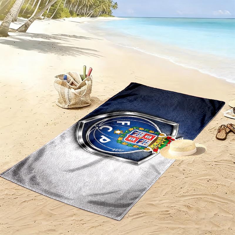 Futebol Clube Do Porto Print Beach Towel, Large Soft Quick Dry Towel for Beach Camping Swimming