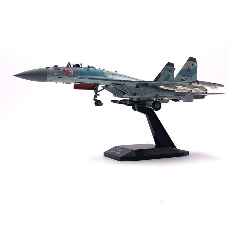 Jason Tutu Aircraft Model Plane Russian Air Force Fighter Sukhoi Su-27 Diecast 1:100 Scale Metal Planes Dropshipping