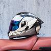Cyberpunk Style Full Face Helmet DOT Certified Motorcycle Racing Helmet for Street Riding & Motocross