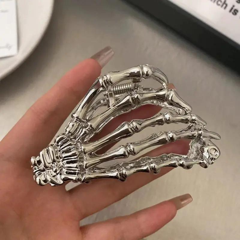 Bats Spiders Skeleton Hands Metal Hair Crab Halloween Hairpin Barrette Clamps Party Hair Accessories For Women Headwear
