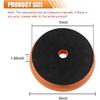 2PCS Buffing Polishing Pads, 6" Orbital Coarse Cutting Foam Sponge Pads, Hook and Loop Buffing Pad for 6 RO/DA Rotary Polisher Compounding,