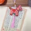 Tassel Pony Embroidered Pendant Chinese Style Car Hanging Ornaments  Festive Accessory