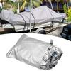 190T Yacht Outdoor Protection Waterproof Boat Cover Oxford Fabric Anti-smashing Tear Proof Silver Reflective Boat Cover 11-22FT