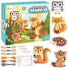 [PACZA][1] Creative Set of Felt Embroidery Patterns Forest Animals 6 pcs Z3127