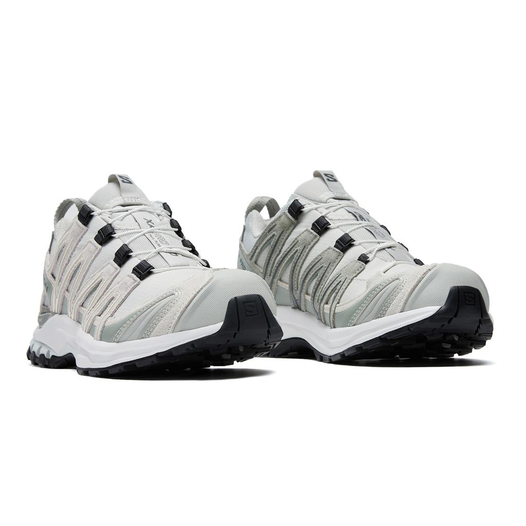 SALOMON Xa Pro 3D Suede Comfortable Versatile Non-Slip Durable Breathable Low-Top Trail Running Shoes Unisex Sneaker Dawn-Blue Iron-Gray White 477919