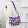 1 Pezzo Borsa a Spalla da Donna con Stampa Floreale Oxford Diagonal Piccola Quadrata Borsa a Mano Multifunzionale Casual da Viaggio Borsa a Tracolla