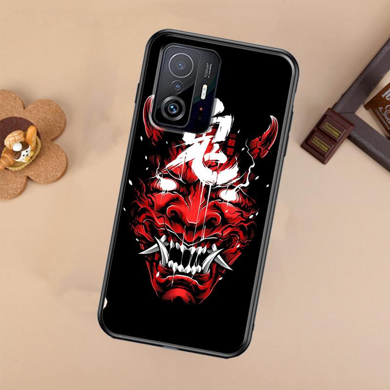 Hannya Demon Oni Case For Xiaomi POCO X7 Pro X3 X5 X6 F3 F5 F6 M6 Pro 11T 12T 13T 14T Pro 13 14 Ultra Cover