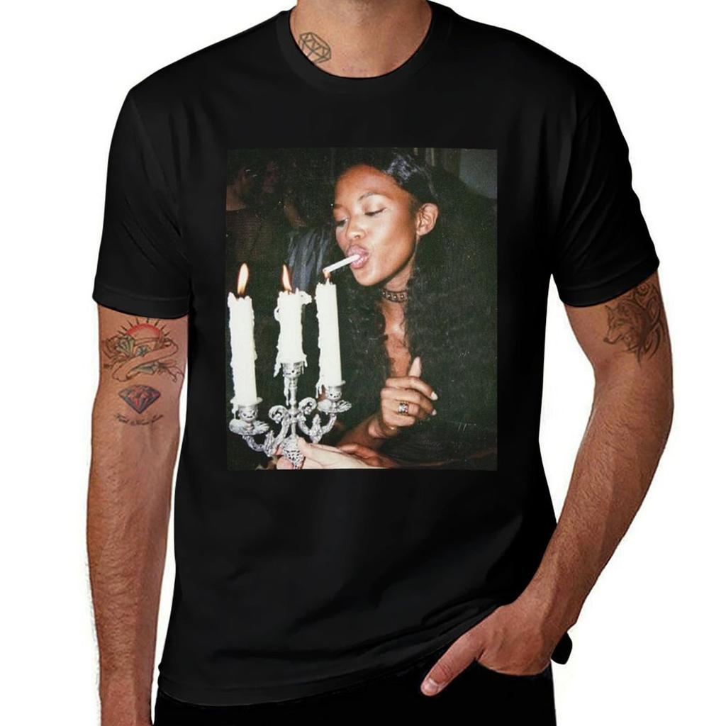 Naomi Campbell Light Tshirt Basic Short Sleeve Tshirt For Unisex