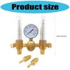 Heavy Duty Double Tube Argon Pressure Meter with Corrosion Resistant Brass Construction Pressure Instrument for Industrial