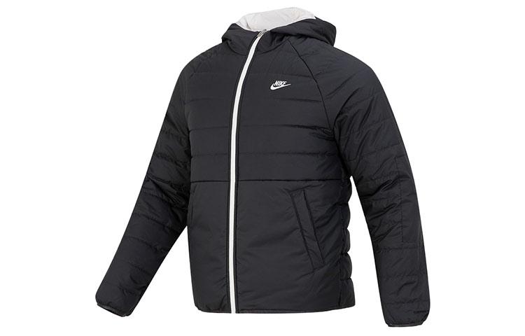 Nike Puffer Jackets Men s Black Hooded Moderate Quilted Padded Jacket DH2784-030 S