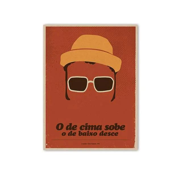 Minimalist Posters by Great Brazilian Artists Classics Brazilian Popular Music Canvas Painting Wall Art Singer Picitures Prints
