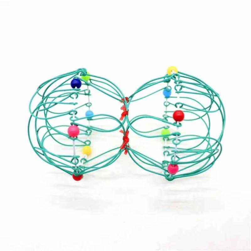 Magic Iron Ring Puzzle Toy Creative Mandala Flower Basket Decompression Fidget Toy Educational STEM Sensory Toys for Adults Kids