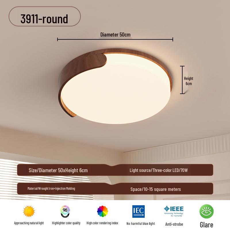 

Потолочный светильник Wabi-Sabi Cloud Cream б/у, отделка под ретро-орех для гостиной или спальни