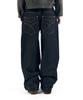 AAKAM Steve Cinch Back Denim Pants (Blue)