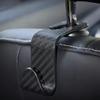 Car Seat Headrest Hook Carbon Fiber Mobile Phone Holder Vehicle Universal Holder Handbag Purse Coat Car Interior Accessories