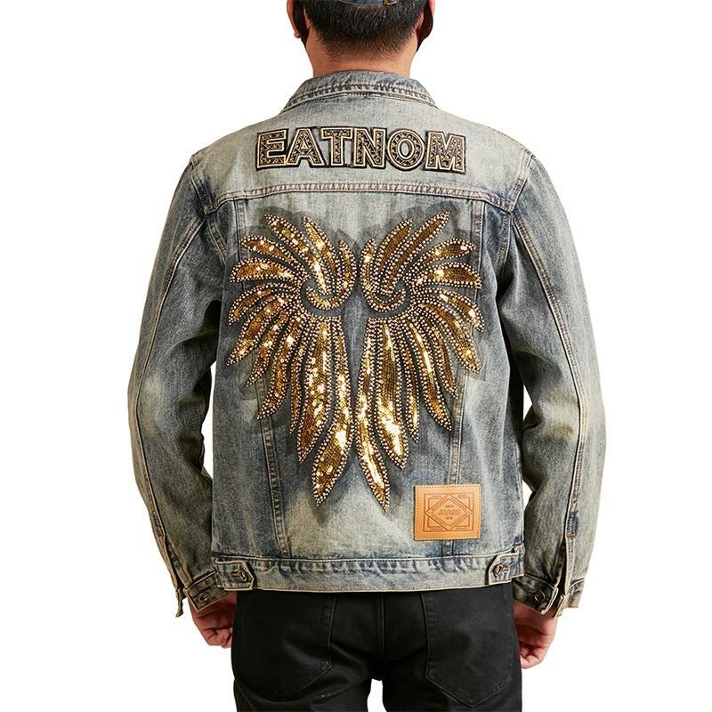 Denim Jacket Men's Spring and Autumn New Retro Handsome Jacket Top