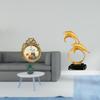 Antique Dolphin Photo Frame Vintage Figurine Round European Lifelike Collectible Desktop Wall