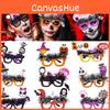 Crazy Party Halloween Party Bat Skeleton Fur Embellished Glasses