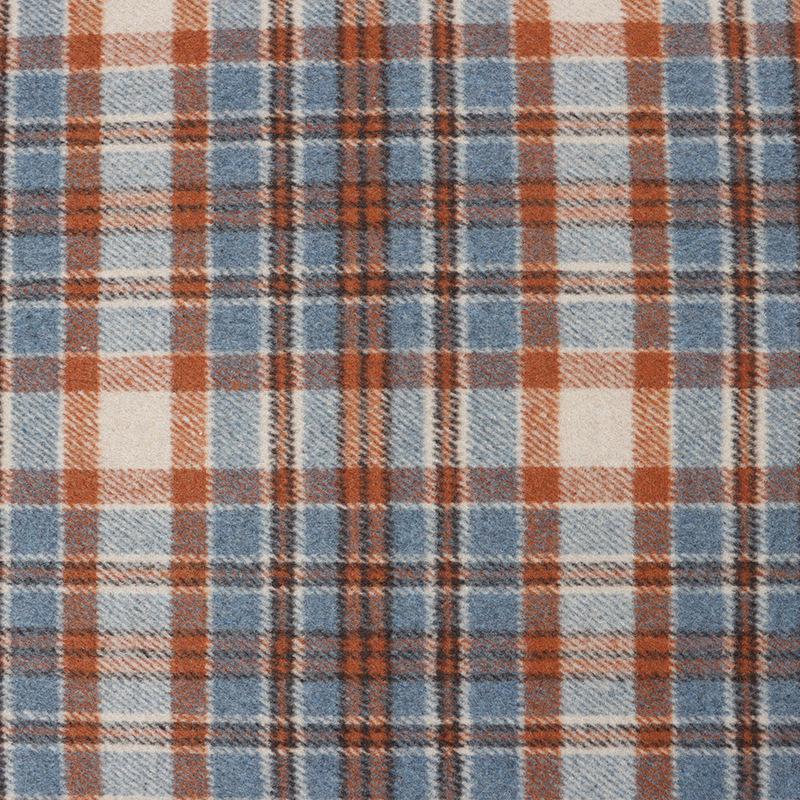 10% Wool Blend Plaid Fabric Women's Fashion Coat Cushion, 560g