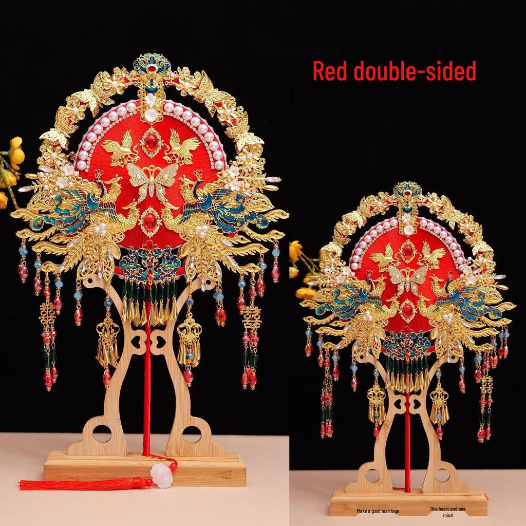 Handmade Silk Bridal Fan – Chinese Style for Weddings