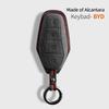 For Byd Ea1 Han Ev Qin Song Plus Dmi Yuan Plus Tang Atto 3 Ev Car Key Case Accessories Styling Suede Leather Key Cover Keychain