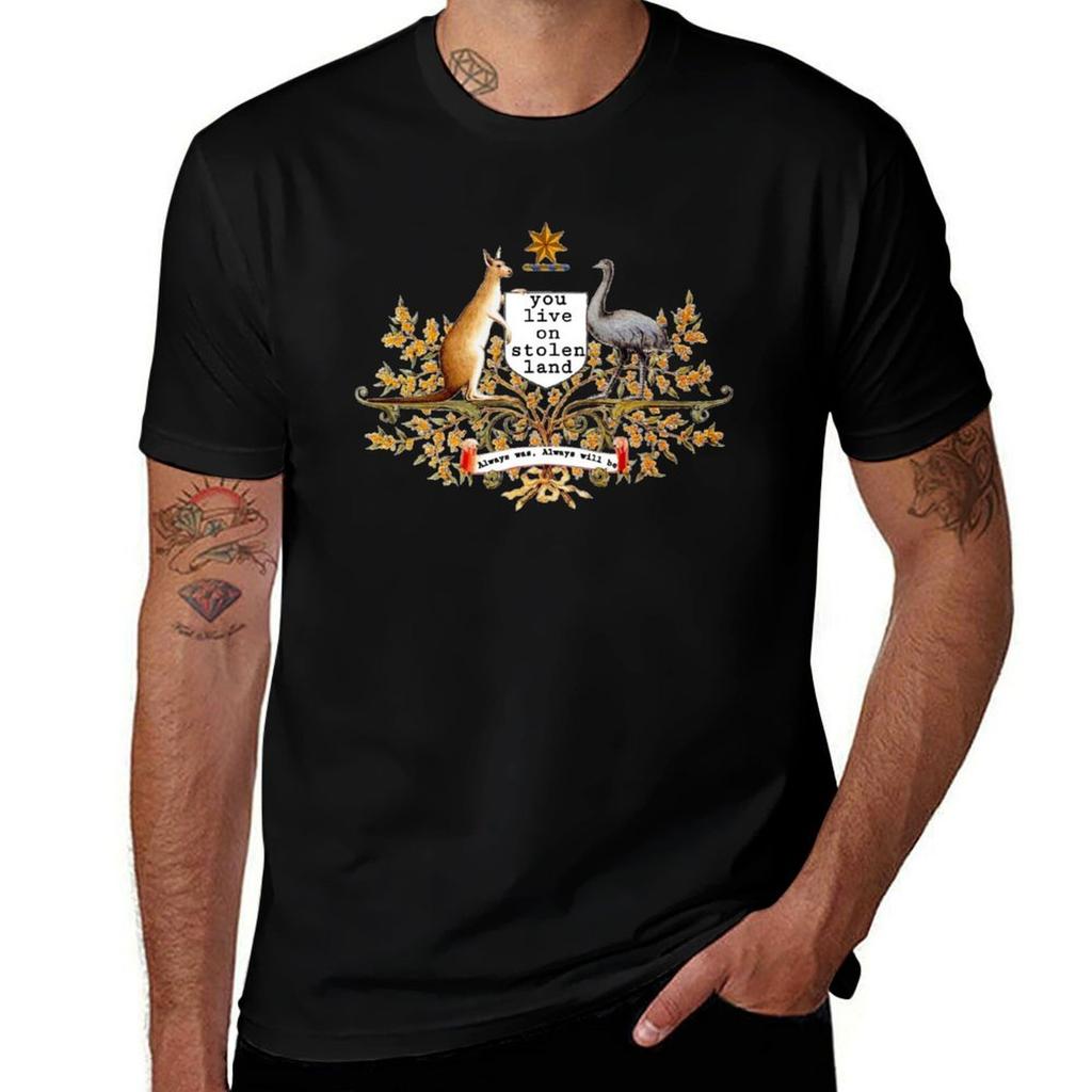 You Live On Stolen Land Tshirt Large Size Loose Casual Tee