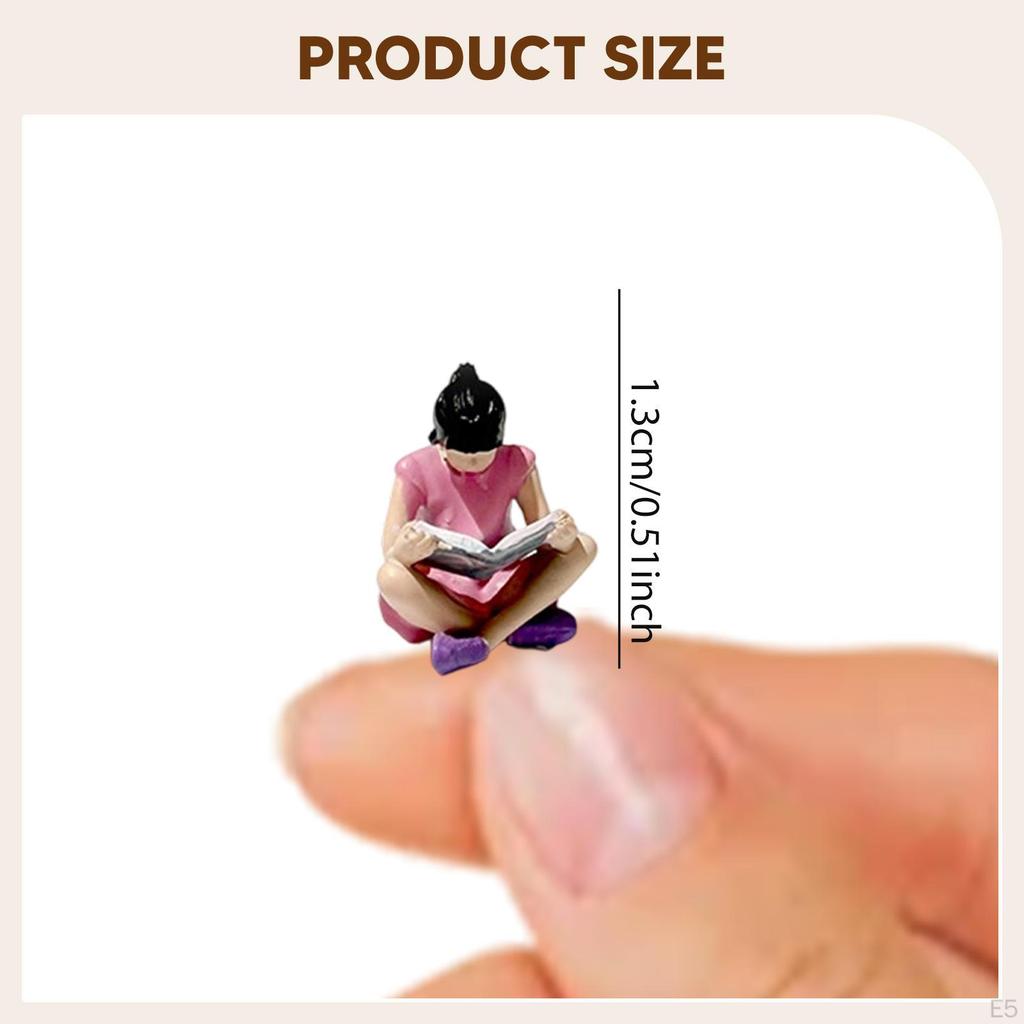 1/64 Miniature Figure Human :64 Scale Trendy Hand Painted Tiny People Figurine for Mini