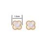 Neue Kleeblatt Ohrstecker Luxuriös Stilvoll Minimalistisch und Elegant 15mm Titanstahl Ohrringe