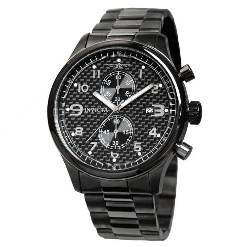 [Invicta] Мужские часы-хронограф Invicta большого размера на металлическом браслете 0368 FREE